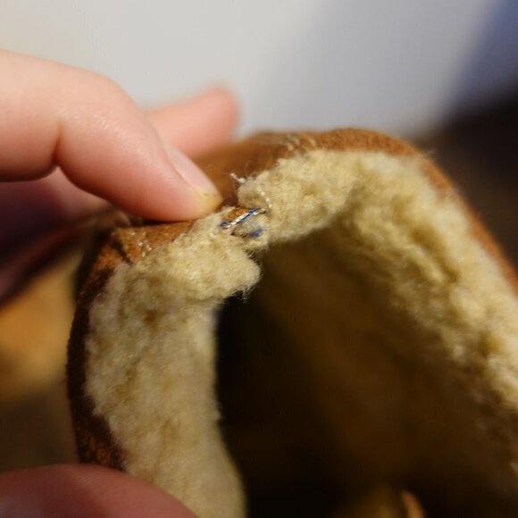 Vintage Leather Suede Town & Country Tan Ankle Boots Lace Up 7.5 Women's Booties - Picture 9 of 14